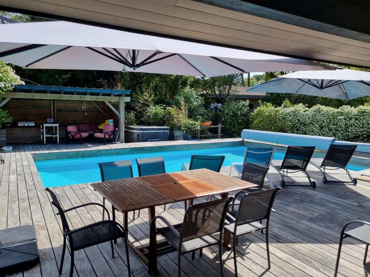 House With Heated Pool And Jacuzzi Villa Soorts-Hossegor Exterior photo